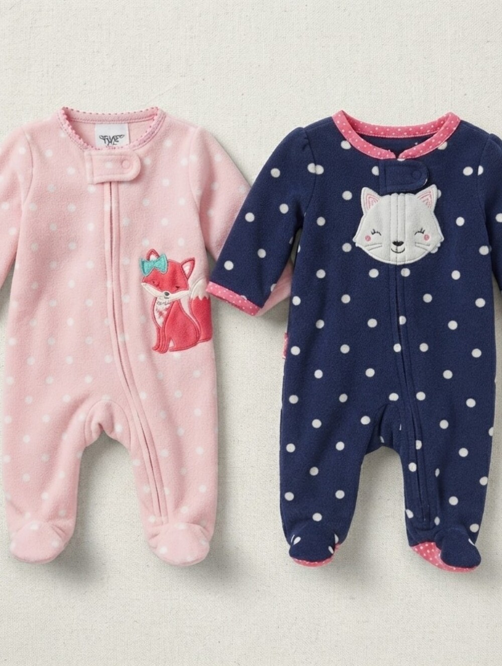 Carter's NB Kids Footies Set - Pink And Navy